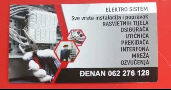 Đenan Đulanćić - Električar, Ostalo | iNeed.ba